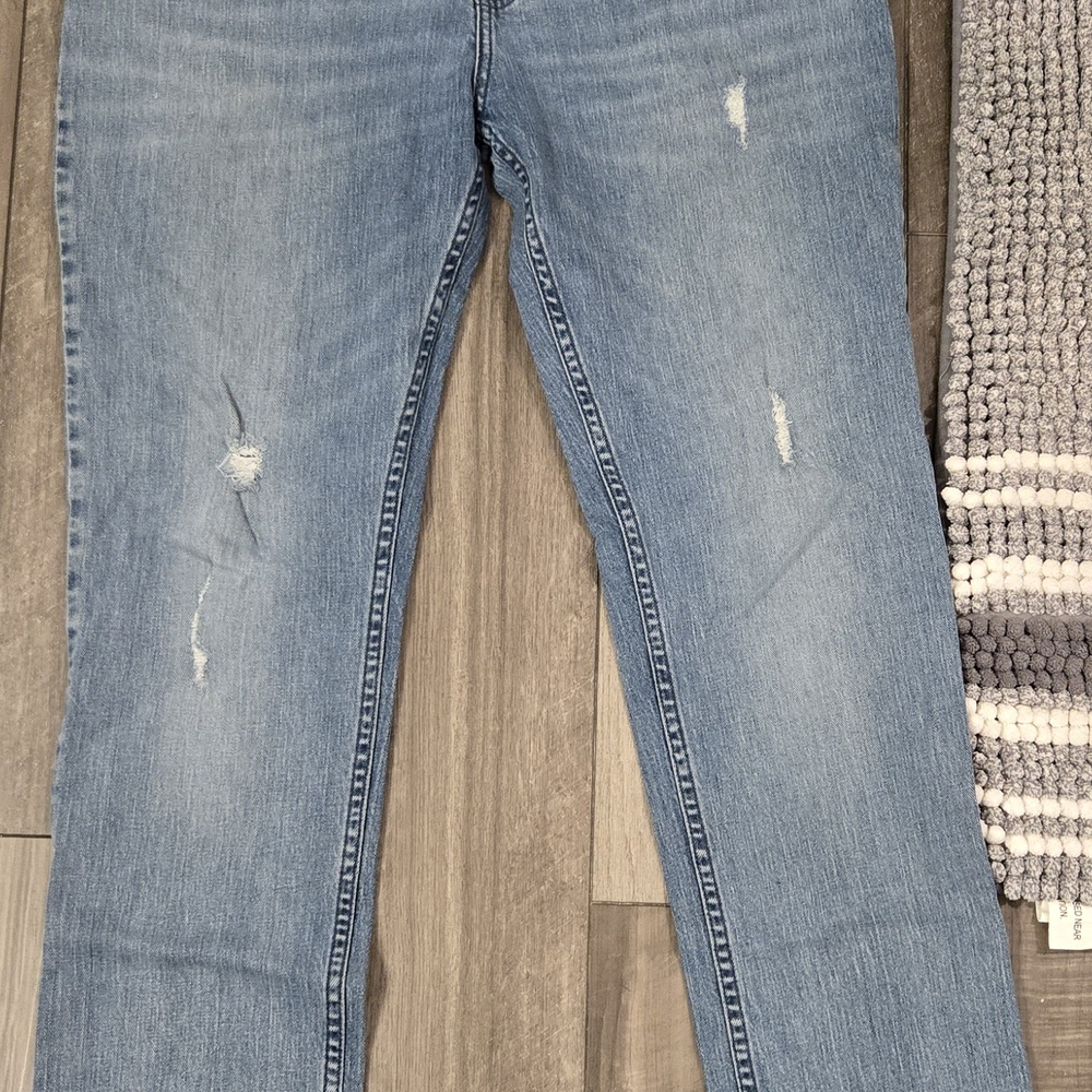 Women's Blue Distressed Jeans